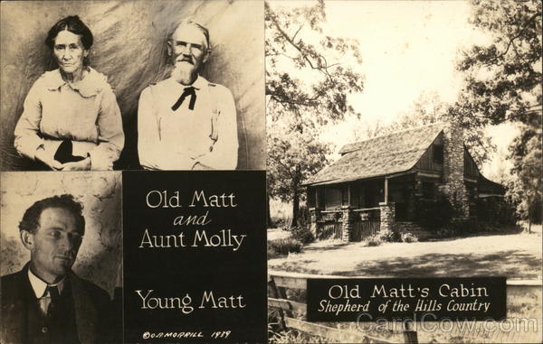 Old Matt and Aunt Molly - Young Matt - Old Matt's Cabin Branson Missouri