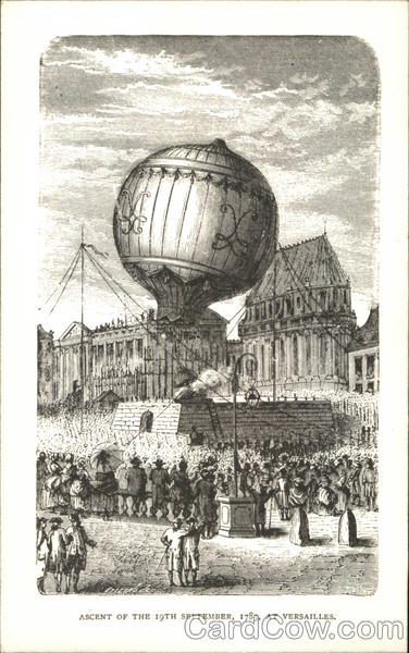 Ascent of the 19th September, 1783, at Versailles France