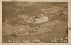 Aerial View of Rockview Penitentiary Postcard