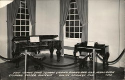 Stephan Foster Museum - Jenny Lind Square Grand Piano and Melodeon Postcard