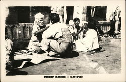 Street Barber Karachi, Pakistan Postcard Postcard Postcard