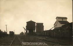 Depot and Elevators Postcard