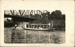 Tour Boat on River "Little Leading Lady" Postcard