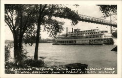 Mississippi Packet Steamer Riverboats Postcard Postcard Postcard