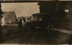 Starting Up the Car Postcard