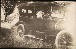 Man Driving Car Cars Postcard Postcard Postcard