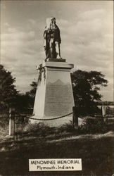 Menominee Memorial Plymouth, IN Postcard Postcard Postcard
