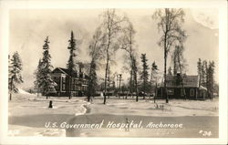 U.S. Government Hospital Anchorage, AK Postcard Postcard Postcard