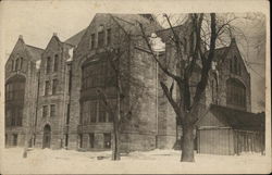 Large Brick Building Postcard