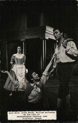 Kate Reid, Irene North & William Sylvester Postcard