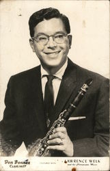Don Bonnee, Clarinetist Postcard