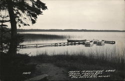 North Manistique Lake From Tressler's Rustic Resort Postcard