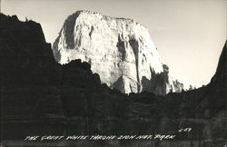 The Great White Throne Zion National Park Postcard