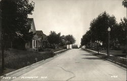 Reed Street Plymouth, WI Postcard Postcard Postcard