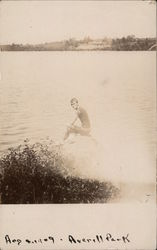 Swimming at Averill Park Postcard