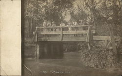 Bridge Over Stream - Budd Hall Lake Fairmont, MN Postcard Postcard Postcard