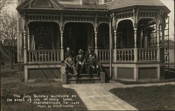 Steps of the McNeely Home - Billy Sunday Marshalltown, IA Postcard Postcard Postcard