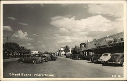 Street Scene Pharr, TX Postcard Postcard Postcard