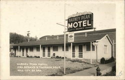 Harney PEak Motel Postcard