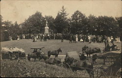 Gathering in Park Postcard