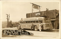 Uncle Tom's Cabin, Greyhound Bus State College, PA Postcard Postcard Postcard
