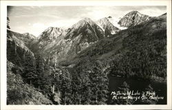 McDonald Lake & Peak, Mission Range Mountains Postcard