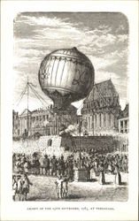 Ascent of the 19th September, 1783, at Versailles Postcard