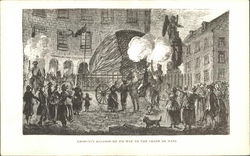 Charles' Balloon On Its Way to the Champ De Mars Postcard