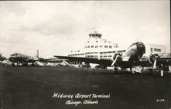 Midway Airport Terminal Postcard