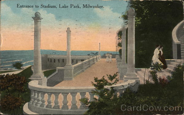 Entrance to Stadium, Lake Park Milwaukee Wisconsin