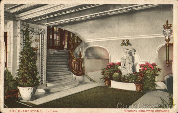 The Blackstone, Michigan Boulevard Entrance Chicago Illinois