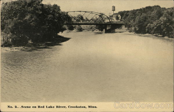 Scene on Red Lake River Crookston Minnesota