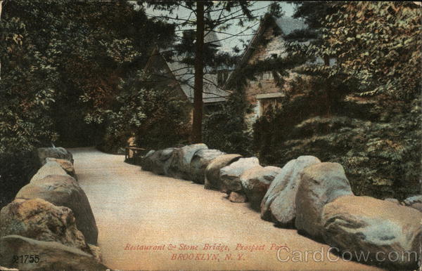Restaurant & Stone Bridge, Prospect Park Brooklyn New York