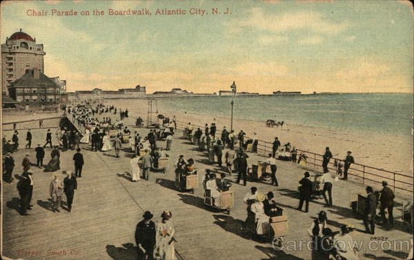 Chair Parade on the Boardwalk Atlantic City New Jersey