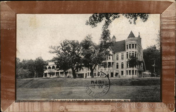 St. Mary's Springs Sanitarium Fond du Lac Wisconsin