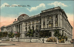 Public Library Postcard
