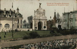 Entree du Bruxelles Kermesse, Exposition de Bruxelles, 1910 Postcard