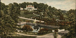 M.S. Hershey's Residence Pennsylvania Postcard Postcard Postcard