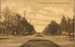 A Residence Street Walla Walla, WA Postcard Postcard Postcard