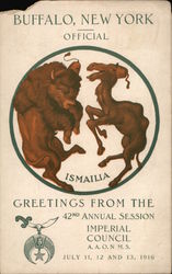 Greetings From the 42nd Annual Session, Imperial Council Postcard