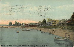 Along the Shore, South from Steamboat Landing Houghs Neck, MA Postcard Postcard Postcard
