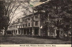 Metcalf Hall, Wheaton Seminary Postcard