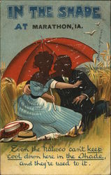 In the Shade at Marathon, IA Postcard