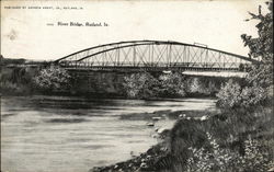 River Bridge Rutland, IA Postcard Postcard Postcard