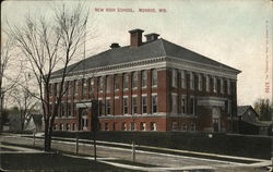 New High School Monroe, WI Postcard Postcard Postcard