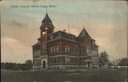 Public School Heron Lake, MN Postcard Postcard Postcard