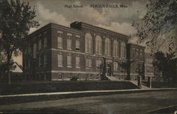 High School Fergus Falls, MN Postcard Postcard Postcard