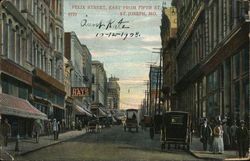 Felix Street, East From Fifth St. St. Joseph, MO Postcard Postcard Postcard