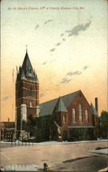 St. Mary's Church, 13th & Cherry Kansas City, MO Postcard Postcard Postcard