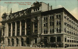 Post Office and Free Press Building Winnipeg, MB Canada Manitoba Postcard Postcard Postcard